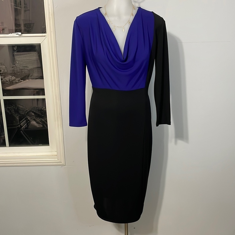 Narciso Rodríguez x Designation blue and black dress size XS